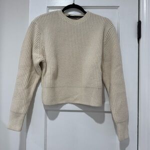 Zara Cream Crew Neck Sweater